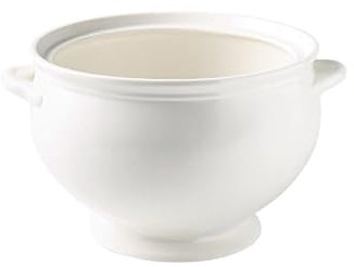 NEBE Ciotole Cucina Ciotola for zuppa bianca nordica Ciotola for zuppa in ceramica di grande capacità con manico Ciotola for frutta Ristorante Hotel Cucina Forniture Stoviglie Scodella Colazione