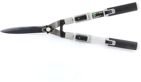 Ciseaux à gazon réglables 200 mm - Outil de jardin avec coupe précise, manche ergonomique et lames en acier pour faciliter l'utilisation