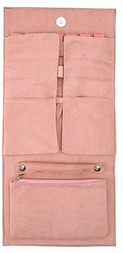 SAFIGLE Bolsa Enrollable Para Guardar Joyas Moderna Bolsa Para Joyas Organizador De Collares y Pulseras Viajes