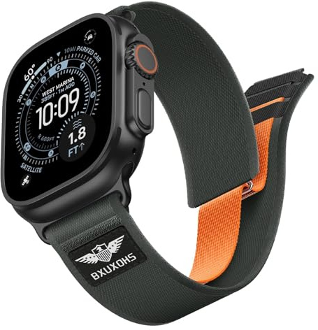 Trail Loop Straps for Apple Watch Ultra/3/2 Strap 49mm 46mm 45mm 44mm 42mm 41mm 40mm 38mm iWatch Straps for Men Women,Soft Fabric Nylon Sport Band for Apple Watch Series 11 10 9 8 7 6 5 4 3 SE 3/2nd