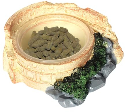 Reptilienschale, Futtertablett, Futterzubehör, Terrarienschalen, Aquarium-Dekoration, Futtertablett für Reptilien, Eidechsen, Schlangen, Hamster, Leopard, Gecko