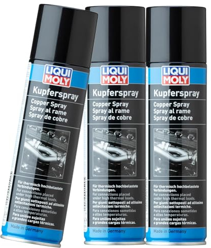 BandelOne enthält 3x 250 ML Liqui Moly Kupferspray Kupferfett Schutz Aerosol Schmierstoff Spray