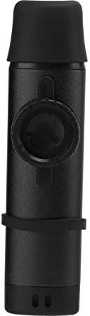 Wakects Kazoo Strumento Musicale, Metallo con Bocchino in Resina, Tono Regolabile Kazoo per Adulti, Include 5 Diaframmi per Flauto e Scatola di Immagazzinaggio (BLACK)