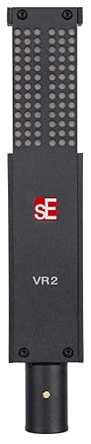 SE ELECTRONICS VR2 Active Ribbon Microphone with Full 20Hz-18kHz Frequency Response - Classic Ribbon Mic for Acoustic Guitar, Guitar Cabinets, Drums, Acoustic Instruments, Vocals & More