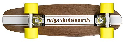 Ridge Skateboards Maple Mini Dark Dye - Longboard, Color Amarillo, Talla 22-Inch
