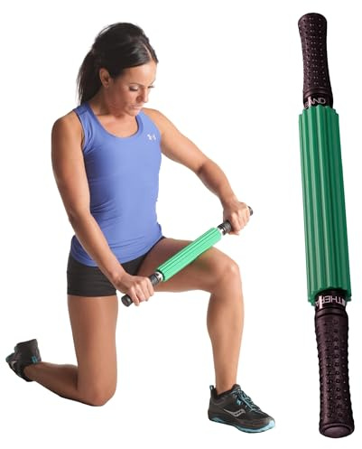 Theraband 13076 Muscle Roller Stick for Self-Myofascial Release, Deep Tissue Massage Rolling Pin, Trigger Point Release and Muscle Soreness, Old Version, One Size