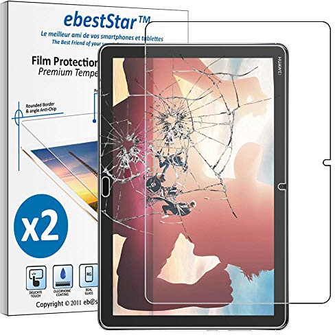 ebestStar - for Huawei MediaPad M5 Lite 10.1 Screen Protector x2 Tablet 10.1, Tempered Glass Protection, Premium Ultra Clear Transparent