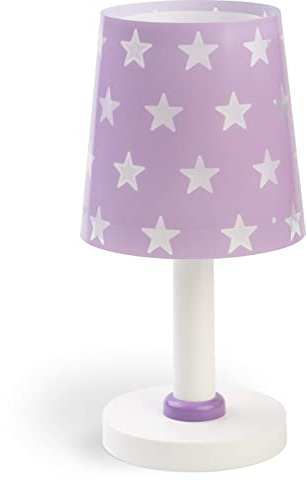 Dalber Kinder Tischlampe Nachttischlampe kinderzimmer Sterne Stars Malve, 81211L, E14
