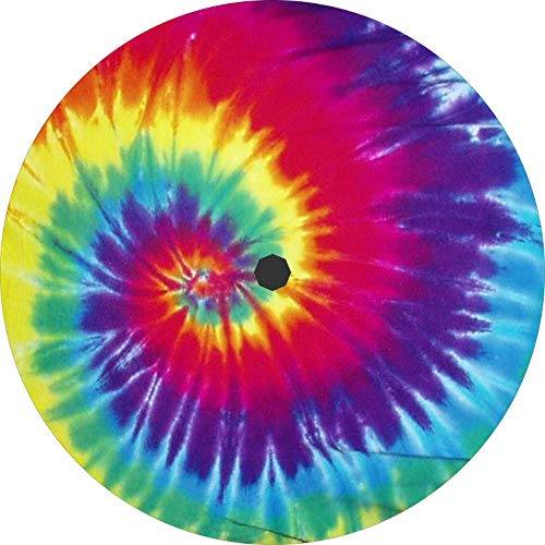 TIRE COVER CENTRAL Tie Dye Multi Color Swirl Spare Tire Cover (Select tire Size/Back up Camera Option in MENU) Custom Sized to Any Make/Model (245/75r17 Back up Camera Opening)