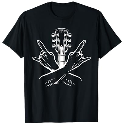 E-Gitarre Gitarristen Heavy Metal Rock Musik Band T-Shirt