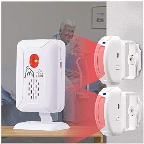 Allarme professionale per letto e prevenzione delle cadute per anziani/demenza e altro ancora, sensore di movimento Caregiver Pager con 5 livelli di volume