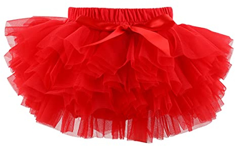 HOOLCHEAN Infant Toddler Baby Girls Super Soft Fluffy Tutu Skirt with Diaper Cover Bloomer