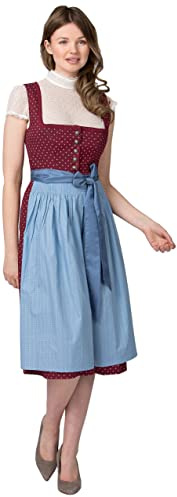 Stockerpoint Dam Dirndl Julina klänning, Bordeaux, Standard