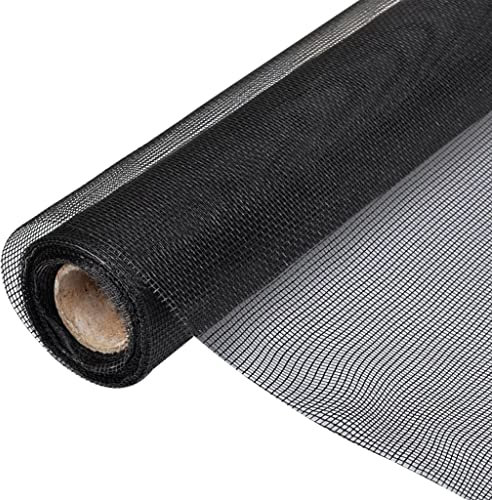 HOMIUSE Fiberglas Mesh-Rolle Insektenschutzgitter Tür/Fenster 100x1000 cm Insektenschutz Fenster Gitter Fliegengitter Balkontür Feinmaschig Fliegengitter Tür Wühlmausgitter Hasengitter Mehrzweck