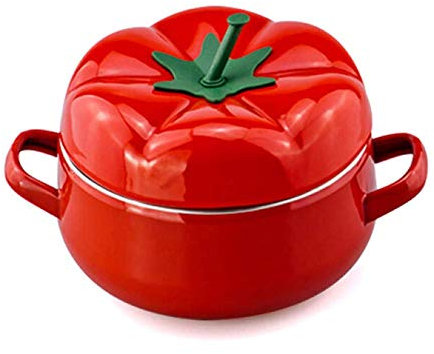ZAANU Pentole per zuppa, casseruola per Pomodoro/Zucca in ghisa, casseruola Ovale a induzione con pentola per Il Latte con Rivestimento smaltato Resistente, per Tutte Le fonti di Calore,