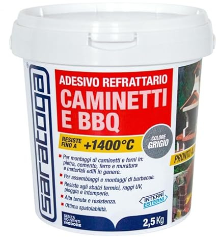 Feuerfester Aufkleber für Kamine BBQ 2,5 kg