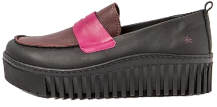 ART 1530 Brighton, Piattaforma Donna, Nero Fucsia, 39 EU