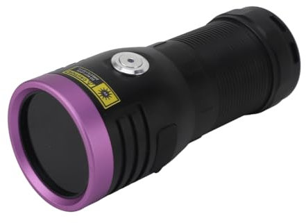 FTVOGUE Lámpara de Madera con Luz UV de 365nm, Linterna Ultravioleta de Luz Negra, Mini Detector Portátil de Antorcha LED para Detección de Orina de Mascotas