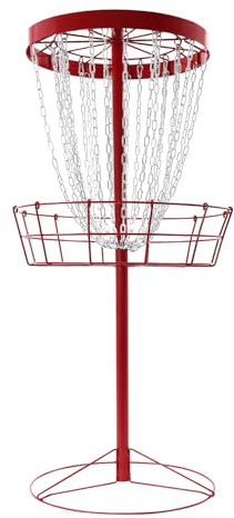 CCAUUB Scheibe Golfkorb, 24 Kette Tragbar Scheibe Golfziel, Fliegen Scheibe Golf Training Korb, Disc Golf Tore Korb, Scheibe Golfkäfig Outdoor Innenbereich Professionell Übung