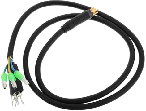 MOLUCKFU Electric Bicycle Modification Parts Pin Hub Motor Conversion Cable Scooter Motor Cord Female Plug Connector Bike Connector Pvc Cable