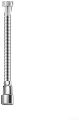 Prolunga per rubinetto, girevole a 360°, in acciaio inox e ABS, con design antiscivolo, per la pulizia del lavandino, per il risciacquo di cucina, bagno, patio (50 cm)