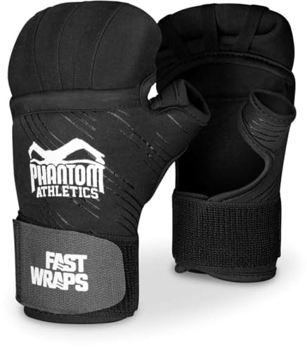 Phantom Athletics Fast wraps boxningshandskar – lätta boxbandage för kampsport som MMA, muay thai och kickboxning – S–M