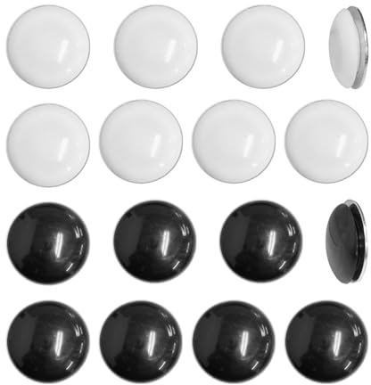 HDGSAFD 16 Pezzi di Accessori per Tende da Doccia Magnetica, Forte Contrappeso Magnetico, Magnete Fisso Antivento, Adatto per Tende E Tende da Doccia.
