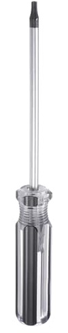 QUARKZMAN 6 Punte Cacciavite Torx aimanté 5x100mm T15H Testa A Stella Nero | Per Riparazione E Miglioramento Elettrodomestici, Con Impugnatura Antiscivolo, Asta