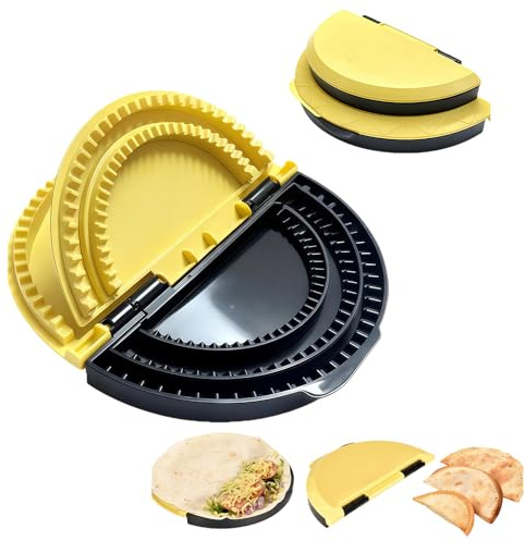 Tastetreasure 1 Pack Tortilla Press and Wrap Sealer, 3-in-1 Tortilla Tool for Empanada Maker, Quesadilla and Sandwich Sealer, Manual Dough Press and Pastry Crimper for Kitchen Home Baking