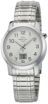 Master Time Funk Quarz Damen Uhr Analog-Digital mit Edelstahl Armband MTLA-10307-12M