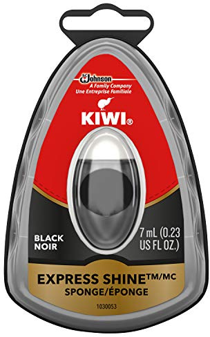 KIWI Express Shine Sponge, Black, 0.23 oz (1 Sponge)