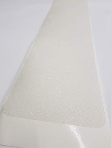 Eine Anti Rutsch Matte gummiert, der beste Streifen den wir kennen, eine Matte für eine Stufe in 65 cm x 15 cm transparent, für Ihre Treppe auch für Hund und Kind. 0,45mm dünn selbstkleben