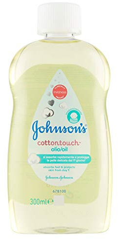 JOHNSON'S Baby, Babyöl für Kinder und Babys, Cottontouch, mit echter Baumwolle, Schnellaufnahme, 300 ml