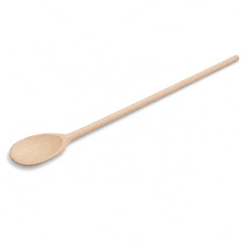 Teemando großer Holz-Kochlöffel 80 cm aus Buchenholz, extra langer stabiler Rührlöffel mit ovalem Kopf, unbehandelt, für Großküche, große Kochtöpfe, Eintopf, Suppe & Bastelprojekte
