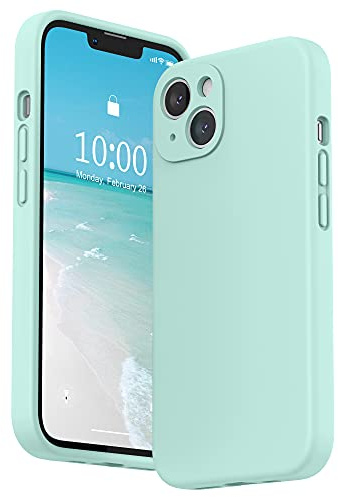 SURPHY für iPhone 13 Hülle Silikon mit Displayschutzfolie | Case mit Kameraschutz Stoßfeste Handyhülle 6,1 mit Erhöhter Randschutz