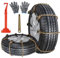Ninonly Universal Schneeketten für Auto 8Pcs - Anti-Rutsch Gürtel für Reifen, Sicherheit Reifenketten für Auto/SUV, Reifenbreite 165mm-265mm/6.5-10.4