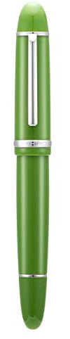 Jinhao X159 Fine Nib Fountain Pen, Light Green with Silver Clip Acrylic Big Size Writing Pen