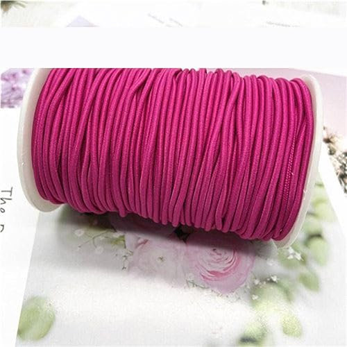 50 m/lote 2mm banda elástica redonda colorida cuerda elástica redonda banda de goma línea elástica accesorios de costura DIY-2mm50meters-04