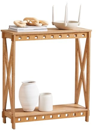 SoBuy HFSB01-N Konsolentisch mit Zapfenverbindungen Flurtisch Sideboard schmaler Beistelltisch Sofatisch Dekotisch BHT ca. 80x87,5x30cm