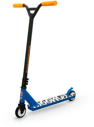 OLSSON Trottinette Freestyle Enfant Boomer - Guidon Rotatif à 360° - Hauteur Fixe de 88CM - Roues 100MM PU - Roulements ABEC 9 - Châssis 50% Aluminium et Acier - Frein arrière à Pied