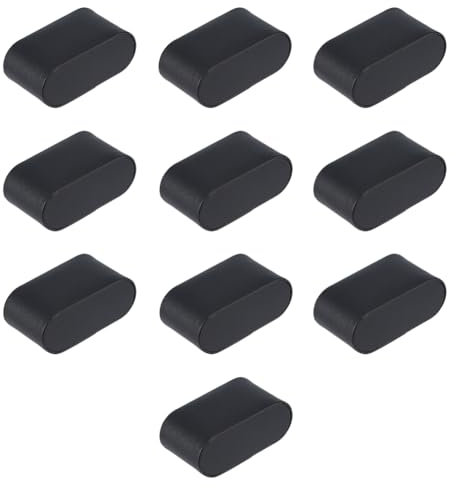 DICOSMETIC 10 Stück Schwarzes Uhrenkissen Aus Leder Für Armbänder Ovale Uhrenbox Kissen Zur Schmuckpräsentation Kissen Zur Aufbewahrung von Armbanduhren