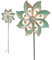 Windspiel, Gartenstecker Windrad, Metall Windmühle, Windrad Garten, 3D kinetisches Windspiel für Terrasse Rasen und Garten Dekoration (Bronze)