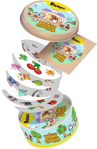 Asmodee Dobble Animal Crossing, Familien-Kartenspiel, ab 4 Jahren, 2-8 Spieler, 15 Minuten Spieldauer