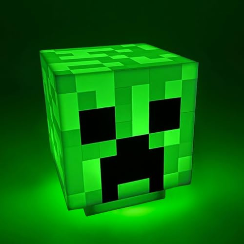 KBIBCK Creepe Lampe, Creepe-Nachtlicht, 3D Cube Lampe, CreepeLight mit Zombie-Sounds, Wiederaufladbar mit USB Kabel, Gaming-Zimmer Zubehör und Schlafzimmer Deko, Nachtlicht für Kinder, Erwachsener