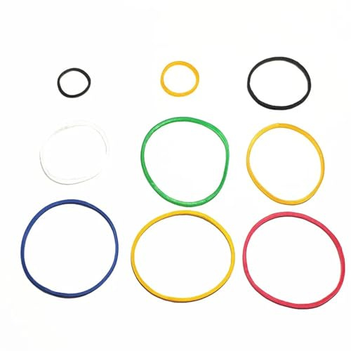 Antriebsriemen 16 Arten 10 Stück/Set Gummiband Riemenscheibe Getriebe Motorantrieb Runde Beslts DIY Spielzeug Modul Auto Motor Stretch Keilriemen Zahnriemen(45mm Black)