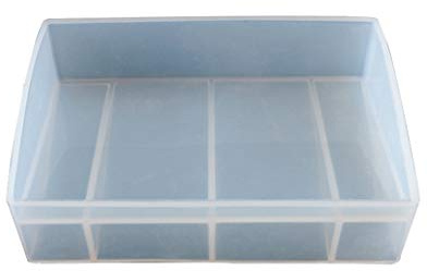 Moule rectangulaire en silicone fait à la main pour fabrication de bijoux avec cadre photo - Facile à démouler - Outils de fabrication de gâteaux en résine époxy