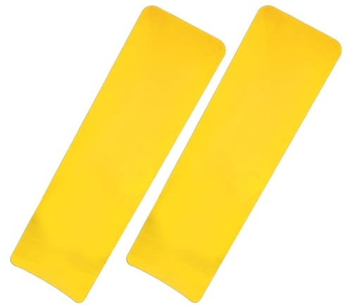 SKISUNO Tableros para Teñir Cabello 2 Piezas Semitransparentes Amarillos, Herramientas Profesionales para Peluquería, Paletas para Aplicar Color Uniforme, Uso en Balayage y Reflejos