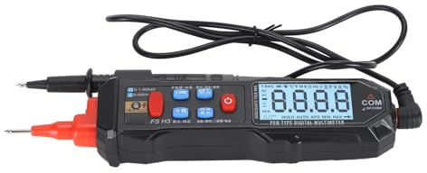 ViaGasaFamido Multimètre Numérique de Type Stylo Testeur électrique Rechargeable Intelligent avec Affichage rétroéclairé Mesure de Tension et de Courant AC DC pour les Professionnels
