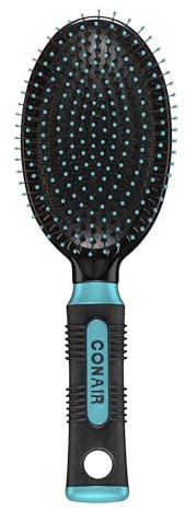 Conair Hair Brush, Detangling, Metal Bristles, Cushion Base, Teal