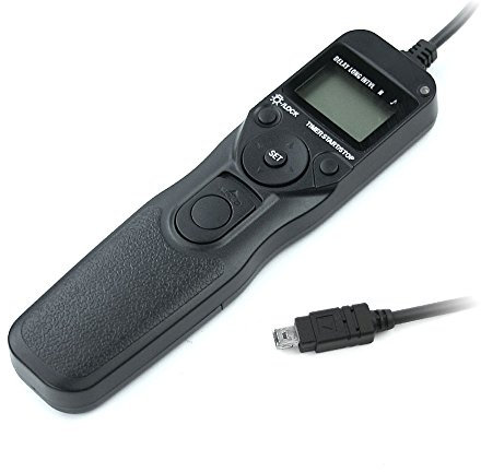 CELLONIC Déclencheur Filaire avec minuterie Compatible avec Nikon CoolPix P1000 D3100 D3300 D5000 D5500 D5600 D7200 D7500 D90 Z6 Z7 modèle MC-DC2 Télécommande Contrôleur à Distance Shooting